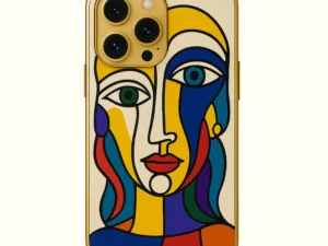 Picasso-Inspired Gold Edition iPhone Case