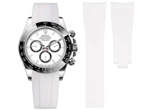Rubber Strap - For Rolex Daytona - White