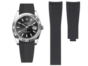 Rubber Strap - For Rolex Datejust 41mm - Black