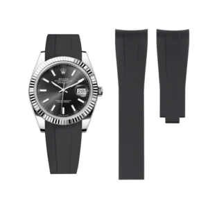Rubber Strap - For Rolex Datejust 41mm - Black